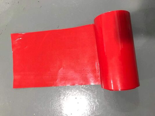 Rote Farbe DS doppelseitig silikonbeschichtete HDPE-Trennschicht mit UV-Härtung für Schaumbänder