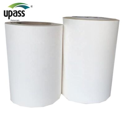 Europäisches blau-gelb-weißes Glasine Trennpapier Jumbo Rollen 40 g/m²-60 g/m² Silikonbeschichtetes fettbeständiges Liner Blasformen Kunststoff