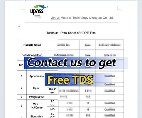 Durchsichtige HDPE-Film mit Corona-Behandlung 0,007mm*960mm 10kg Beide Seiten Blasformverfahren zum Schneiden