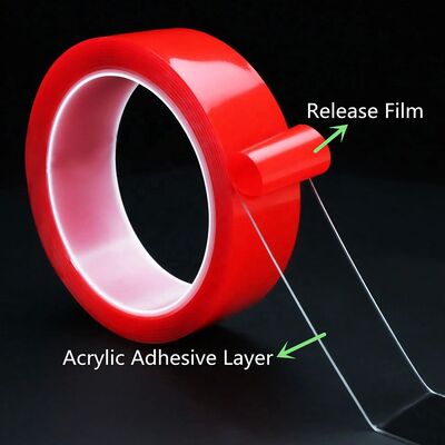 Einfach zu schälende doppelseitige Silicone UV-beschichtete Heilung Freisetzung Film PP / HDPE / PET Film für selbstklebende Blasformschneiden