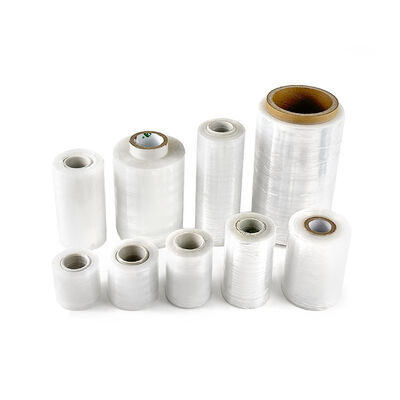 Transparent PE / BOPP Soft Food Grade Industrial Stretch Film Roll 30cm Width 50m Length Waterproof Protective Pallet Wrap