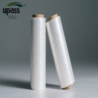 Lightweight Soft Waterproof Casting Stretch Film Roll High Tensile Strength PE Transparent for Lollipops Sandwiches Candies
