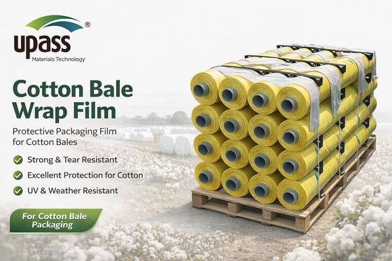 Hocheffiziente Baumwollballenfolie | RFID-fähige PE-Folie für Baumwollpflücker