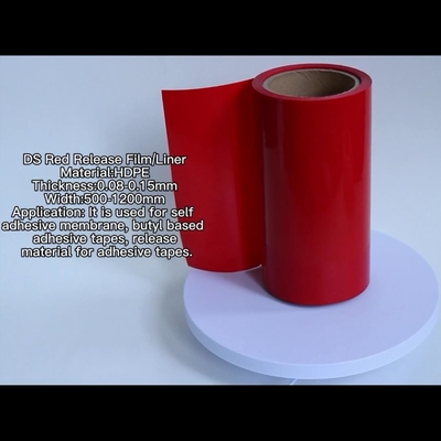 Rote Farbe-HDPE Freigabe-Film HDPE silikonumhüllte Freigabe-Zwischenlage für Schaum-Bänder